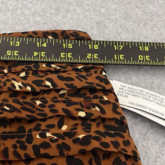 NWT Larry Levine Animal Print Skirt Tiered Lined SZ 10 Cheetah Leopard Edgy - Picture 7 of 9